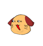 一匹リアクションとる犬。（個別スタンプ：40）