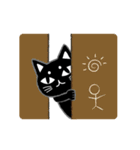 スキマ猫（個別スタンプ：13）