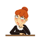 Red Hair Girl Is Back（個別スタンプ：5）