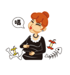 Red Hair Girl Is Back（個別スタンプ：14）