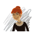 Red Hair Girl Is Back（個別スタンプ：17）