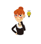 Red Hair Girl Is Back（個別スタンプ：22）