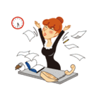 Red Hair Girl Is Back（個別スタンプ：23）