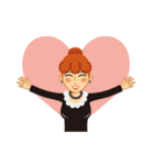 Red Hair Girl Is Back（個別スタンプ：29）