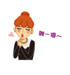 Red Hair Girl Is Back（個別スタンプ：30）