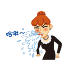 Red Hair Girl Is Back（個別スタンプ：37）