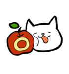 cat and apple2English（個別スタンプ：1）