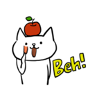 cat and apple2English（個別スタンプ：6）