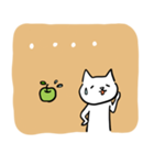 cat and apple2English（個別スタンプ：38）
