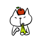 cat and apple3English（個別スタンプ：6）