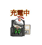 配達員スタンプ。基本ネガティブ（個別スタンプ：10）