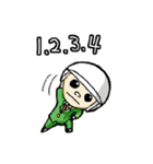 配達員スタンプ。基本ネガティブ（個別スタンプ：11）