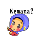 ヒジャブの少女 インドネシア語（個別スタンプ：34）