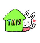 funny rabbit Usada -English ver.-（個別スタンプ：2）