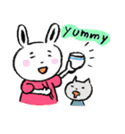 funny rabbit Usada -English ver.-（個別スタンプ：13）