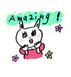 funny rabbit Usada -English ver.-（個別スタンプ：16）