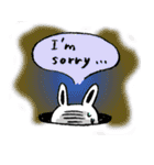 funny rabbit Usada -English ver.-（個別スタンプ：20）