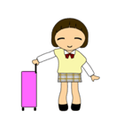 日本の女子高校生達（個別スタンプ：4）