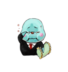 全力！あざらし部長（個別スタンプ：24）