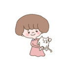 girl ＆ nekoko（個別スタンプ：34）