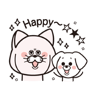HAPPY LIFE of 犬のゆゆちゃん＆猫のハッチ（個別スタンプ：32）