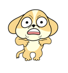 色々な表情のコミカルな犬のキャラクター（個別スタンプ：8）