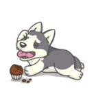 Playful Husky（個別スタンプ：19）