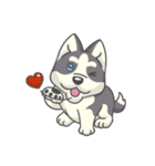 Playful Husky（個別スタンプ：33）