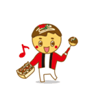 食いしん坊ネコとお食事キャラクターズ（個別スタンプ：13）