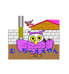 三重弁フクロウ（個別スタンプ：36）