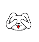 可愛いまるうさぎ（個別スタンプ：4）