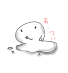 白くて丸いあいつと猫かぶり（個別スタンプ：11）