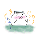 白くて丸いあいつと猫かぶり（個別スタンプ：14）