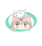白くて丸いあいつと猫かぶり（個別スタンプ：32）