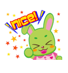 Green Rabbit ミウちゃん（個別スタンプ：3）