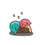 Ice-cream Couple（個別スタンプ：7）