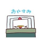 しかくいニワトリさん（個別スタンプ：12）