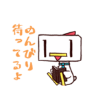 しかくいニワトリさん（個別スタンプ：38）