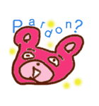 ピンクのくまとゆかいな仲間たち（個別スタンプ：2）