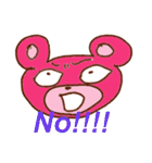 ピンクのくまとゆかいな仲間たち（個別スタンプ：19）