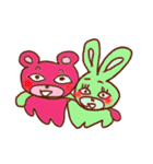 ピンクのくまとゆかいな仲間たち（個別スタンプ：22）