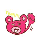 ピンクのくまとゆかいな仲間たち（個別スタンプ：40）
