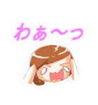 ドタバタ女子（個別スタンプ：6）