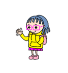 Molly in the pink glasses（個別スタンプ：4）