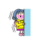 Molly in the pink glasses（個別スタンプ：16）