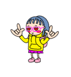 Molly in the pink glasses（個別スタンプ：17）