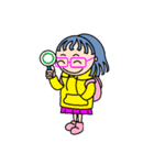 Molly in the pink glasses（個別スタンプ：23）