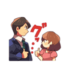 ツンデレ上司とぶりっ子部下（個別スタンプ：22）