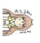 絵本スタンプ～てっぺんりぼんの女の子～（個別スタンプ：6）