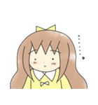 絵本スタンプ～てっぺんりぼんの女の子～（個別スタンプ：21）